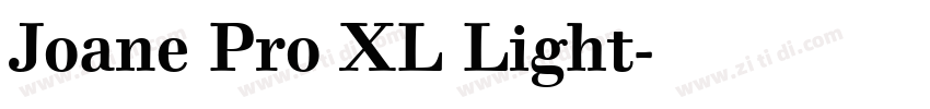 Joane Pro XL Light字体转换